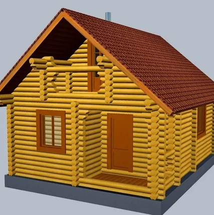 Фото №0 Сруб дома 6х7 "Дачный"