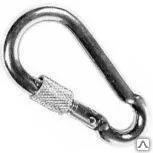 фото Карабин пожарный DIN5299 D 10*100 с фиксатором