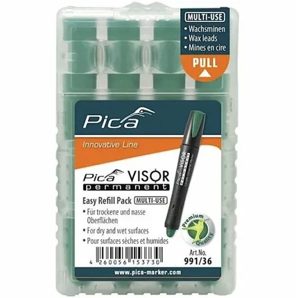 Фото №0 Сменные грифели для маркера Visor permanent Зелёный 4 шт PICA-MARKER 991/36