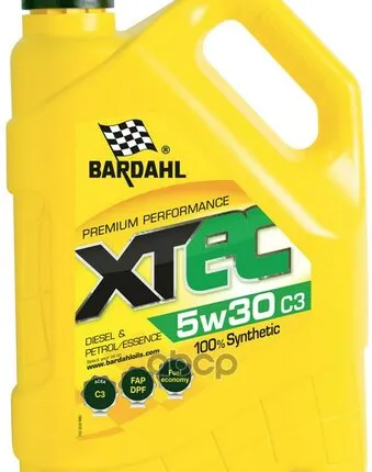 Фото №0 Bardahl 5W30 Xtec C3 5L (Синт. Моторное Масло)