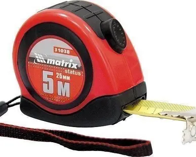 фото Рулетка Status autostop magnet, 5мх25мм, двухкомпонентный корпус код 31038