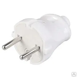 фото Вилка без з/к 6A (белый) EVP20-06-01-K01 ИЭК