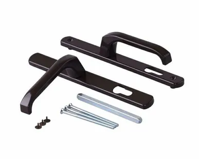 фото Гарнитур нажимной Elementis сплошной PZ/25/85/8 (длина штифта 120мм), коричневый