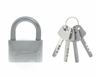 фото Замок навесной, хромированное покрытие 70 мм MATRIX 91803