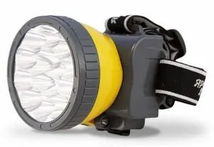 фото Фонарь Яркий луч LH-15A аккумуляторный налобный, 15 светодиодов, 2 режима 5/15 Led