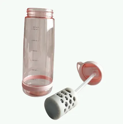 Фото №0 750mL BPA Free Portable Plastic Water Bottle With Charcoal Filter
