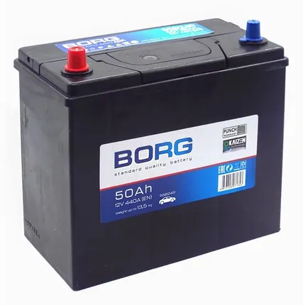 Фото №0 Аккумулятор BORG Standard Asia 55B24R 50 Ач п.п. яп. кл. (ТУРЦИЯ)