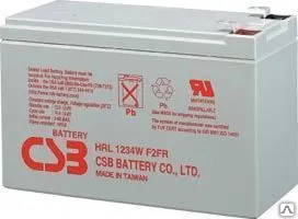 фото Аккумуляторная батарея CSB HRL1234W F2 (12В 9Ач) срок службы 10 лет