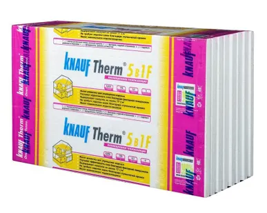 фото КНАУФ Пенополистирол Therm 5 в 1 F 1000х600х50мм (4,8м2=0,24м3) (8шт)