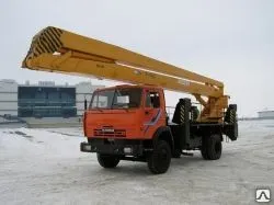 фото Автогидроподъемник ВС-28К на шасси КАМАЗ-43253 (4х2) (трехколен.)