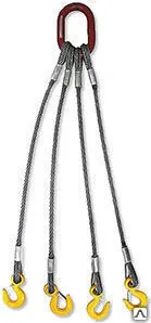 фото Стропа 4СК четырехветвевой паук 5 м., г/п 1,6 т., канат 9,1