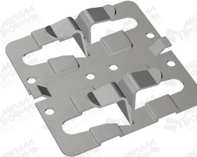 фото Крепежный кляймер рядовой с дистанциром ККРД-70х10, 1.2мм,цинк