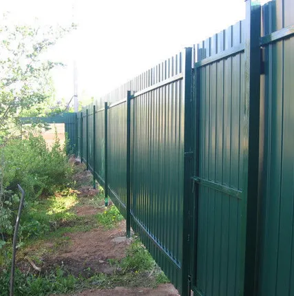 Фото №0 Забор из профнастила Н=2m (комплект материалов)