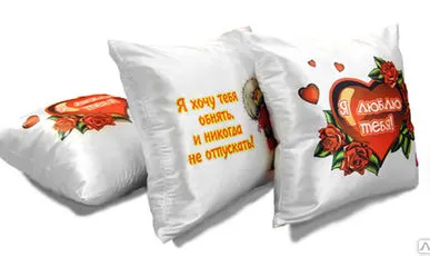 фото Печать на подушках