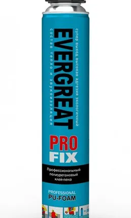 Фото №0 EVERGREAT PRO FIX профессиональная полиуретановая клей-пена