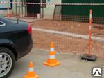фото Ограждение строительное аварийное оранжевое