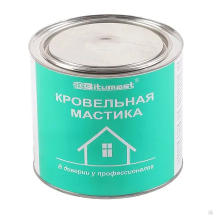 Фото №0 БИТУМАСТ Мастика кровельная (2л) металлическое ведро