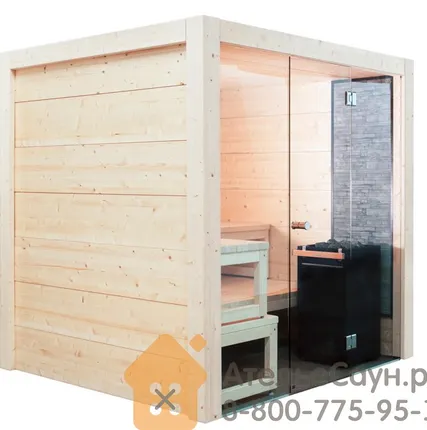 Фото №0 Сауна Harvia Solide Indoor S2122LD (2085х2140х2100 мм, с электрической печью в комплекте)