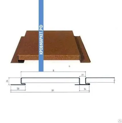 Фото №0 Линеарная панель Primepanel-Т-Г-24х365/20 (PVDF Matt 27 мкм)