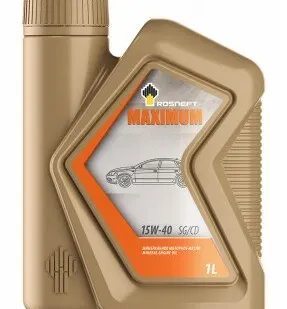 фото Масло моторное мин. Rosneft Maximum 15W40 (e1L)