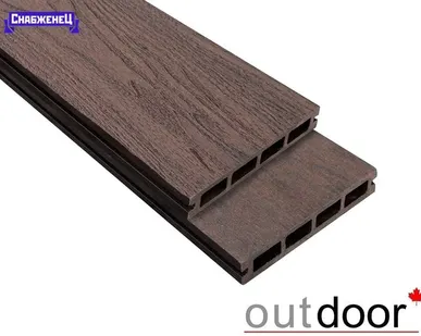 фото Террасная доска из ДПК Outdoor "3D Arizona" цвет: Коричневый Микс, 150x25 мм (цена м2)