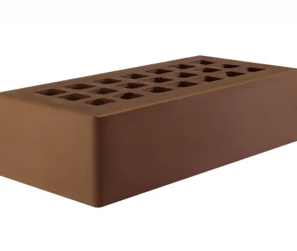 Фото №0 Кирпич лицевой полуторный 1.4 НФ темно-коричневый гладкий