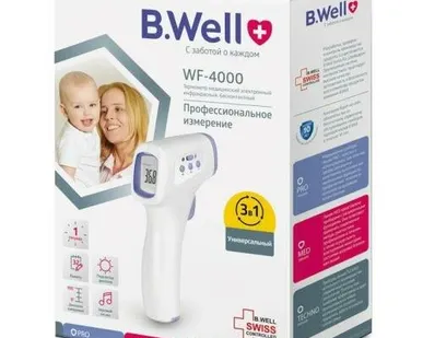фото БИ ВЕЛЛ (B.WELL) ТЕРМОМЕТР ИНФРАКРАСНЫЙ WF-4000 "пист...