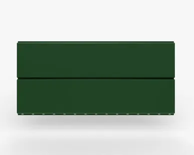 фото Сайдинг Металлический сайдинг «Евробрус» 0.45 мм RAL 6002, Зеленый лист