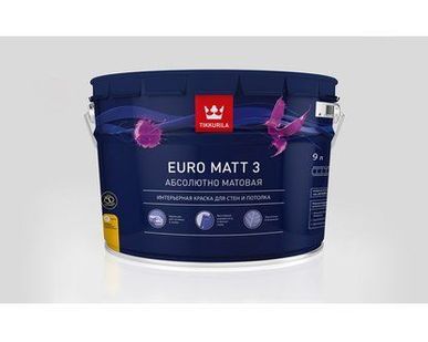 фото Краска TIKKURILA EURO3 А 0,9л