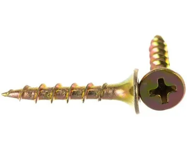 фото Саморез (шуруп) 3,5*25мм универсальный желтый с потайной головкой, кг