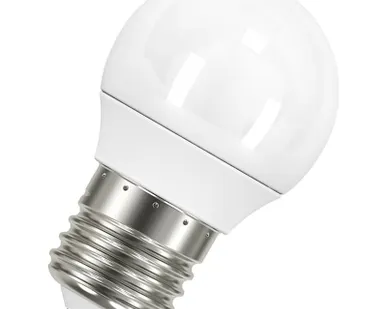 фото Лампа светодиодная LED STAR CLASSIC P 40 5.5W/827 5.5Вт шар 2700К тепл. бел. E27 470лм 220-240В матов. пласт. OSRAM 4052899971646