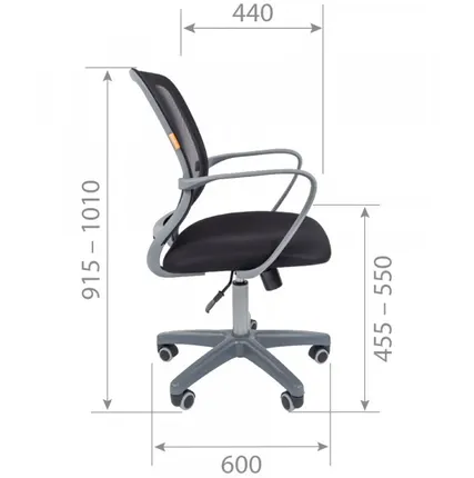 Фото №8 Кресло оператора CHAIRMAN-698-Grey