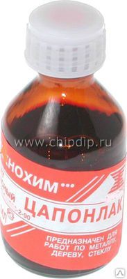 Фото №0 Лак "ЦАПОН" 30мл (б/цв.,ж.,кр.,син.,ф.,зел.,чер.)