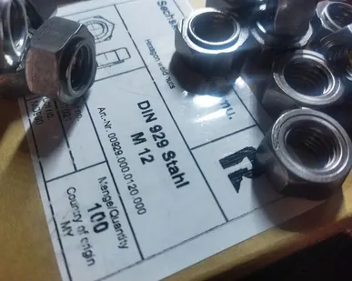 фото Гайка М12 DIN929 приварная шестигран.