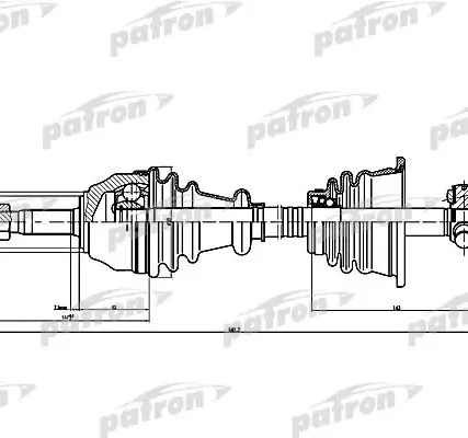 Фото №0 PDS1074 Полуось
