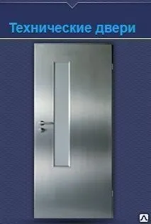 Фото №0 Техническая дверь, однопольная, цвет RAL 9003 (2100х900)