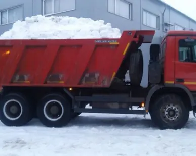 фото Вывоз снега Самосвал 30 тонн