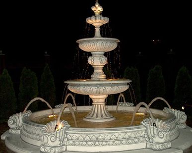 фото Фонтаны парковые из бетона
