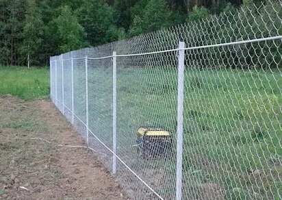 Фото №0 Заборы из сетки Рабицы