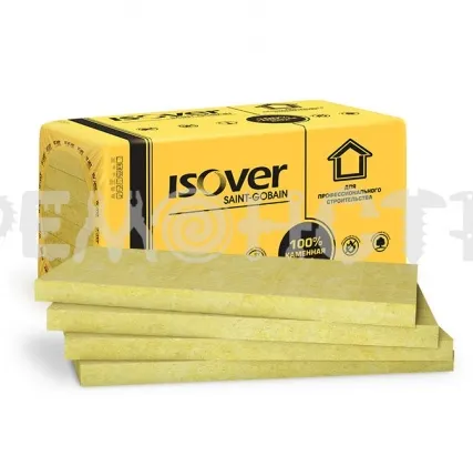 Фото №0 Утеплитель ИЗОВЕР ВЕНТИ ОПТИМАЛ 1000*600*50 (3,6кв.м, 0,180 куб.м,85 кг/куб.м, 6 шт) (1/8) П