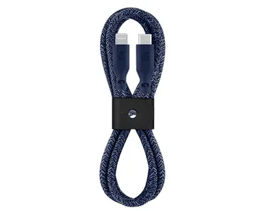 фото Кабель uBear Trend USB-C - Lightning, 1.2 м, 60 Вт, нейлон, синий