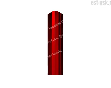 фото Штакетник "М-планка" двусторонний RAL 3005/3005 Красное вино