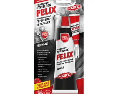 фото Герметик-прокладка FELIX нейтр(черн.) 85г