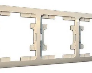 фото ТАЙМЫР Рамка 3-х постовая горизонтальная IP20, слоновая кость. SQ1814-0128