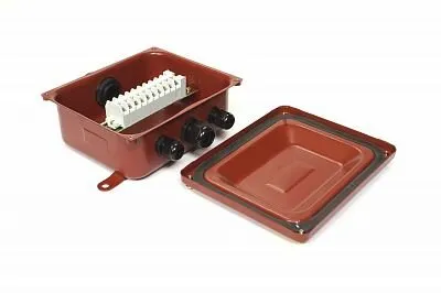 Фото №0 ЗЭТАРУС Коробка клеммная метал. 336*175*100 7заглушки метал. IP65 УХЛ1,5 КС-20 ЗЭТАРУС zeta30329