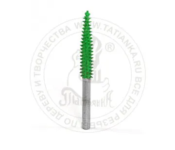 фото 18T18L-50 - Конус, Ø хвостовика 3,2мм, Ø фрезы X 3,2мм, L фрезы 25,4мм (coarse/зеленая)