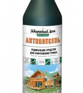 фото Здоровый дом пропитка Антиплесень, 1 кг, 1 л, прозрачный
