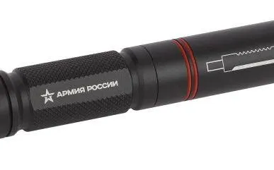 фото Фонарь MB-603 АРМИЯ РОССИИ универс. Кастет 1.5Вт алюм. нож; молоток 1хАА блист. ЭРА Б0030196