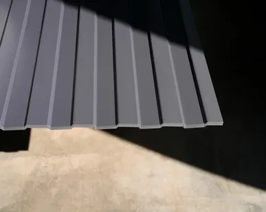 фото Профлист С-8 / графитовый серый / 0.45 мм. - RAL 7024 / Графитовый серый - Глянцевая - с ЛКП - Второй - С-8 - Стандартные - Розница