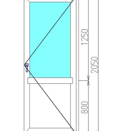 Фото №0 Дверь балконная пластиковая  ПВХ